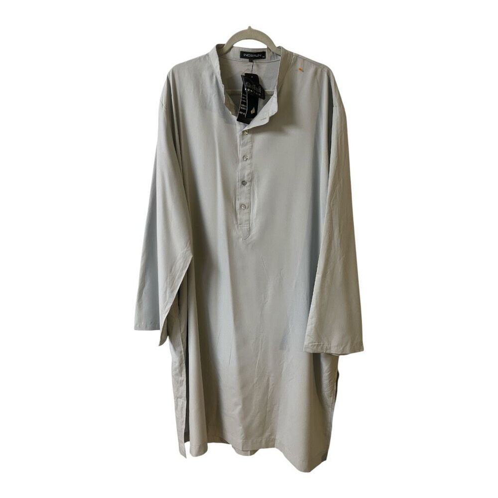 Incerun shirt dress gray sz 5XL NWT